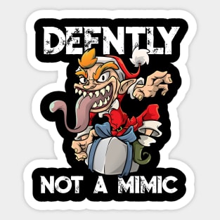 Roleplaying Mimic Creature RPG Joke Meme DM PnP Christmas Sticker